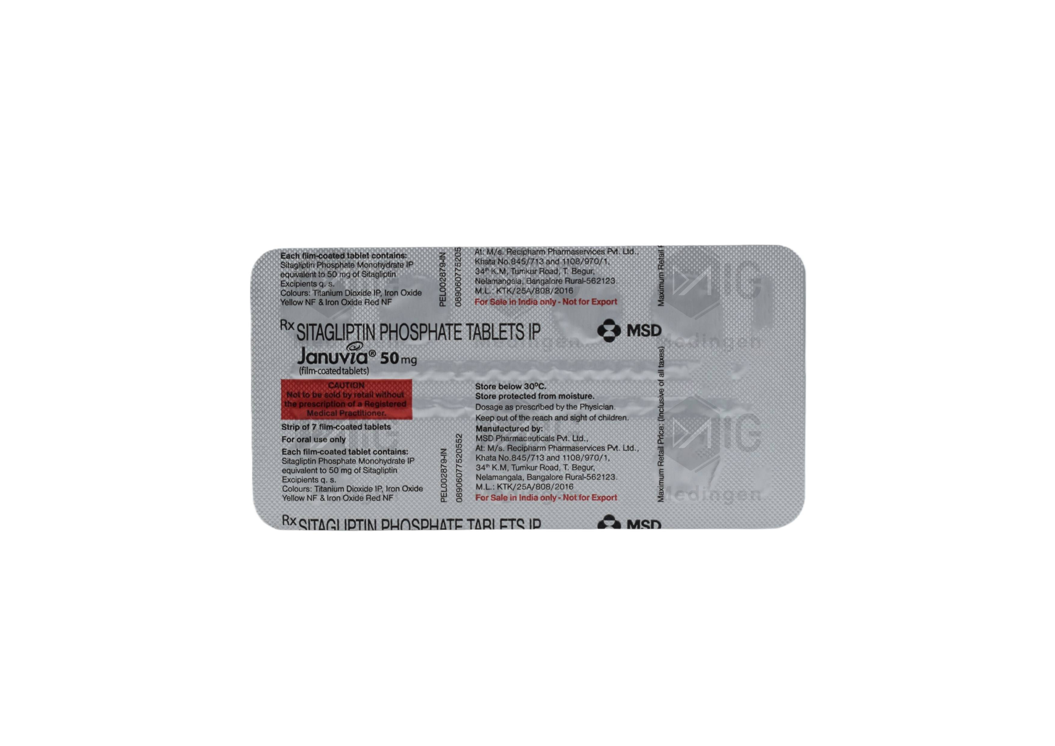 JANUVIA 50MG
